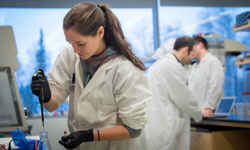 researcher in lab