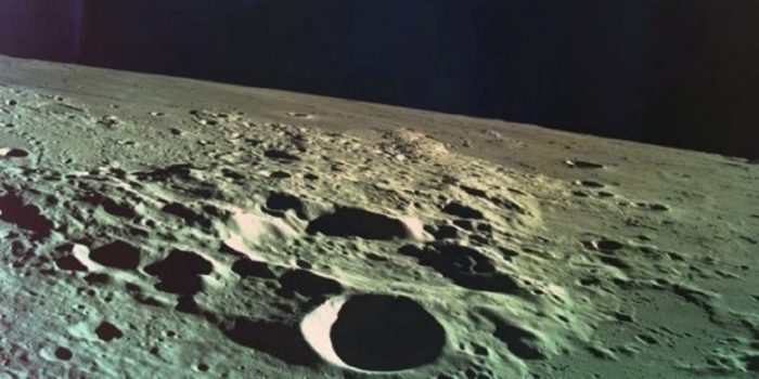 Close-up of the Moon's surface