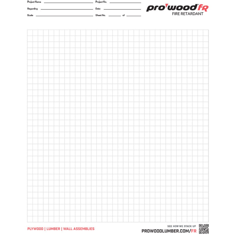 ProWood FR BASE Grid Tearpad (50/pack) – UFP Gear