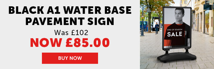 Black A1 Pavement Sign offer