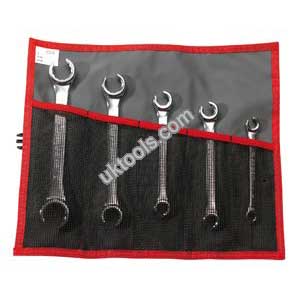 Facom 42.JE5T - 5-Piece Metric Offset Flare Nut Spanner Set