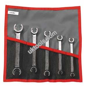 Facom 43.JE5T - 5-Piece Metric Straight Flare Nut Spanner Set