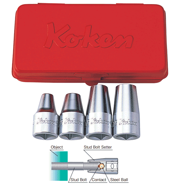 Koken 4203M  1/2'' SD STUD BOLT SETTER SET