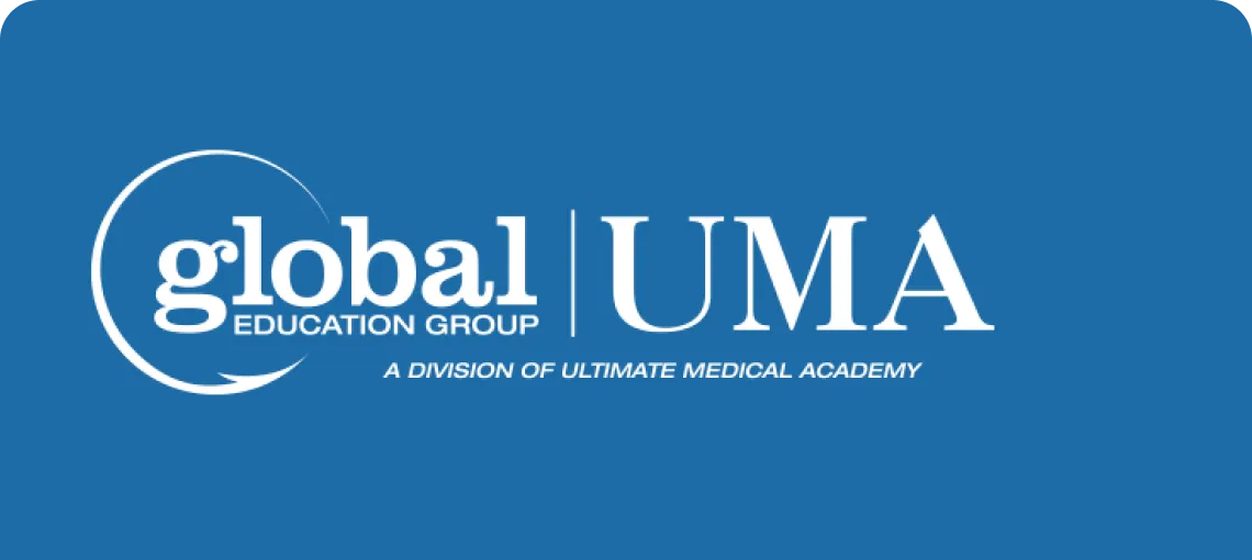 Global Education Group logo and UMA logo