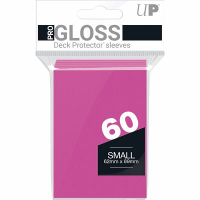 Prot�ges Cartes Format JAP  Sleeves Ultra-pro Mini Par 60 Rose P�tant - GLOSS