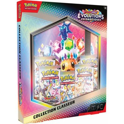 Coffret Pok�mon EV8.5 Ecarlate et Violet - Evolutions Prismatiques - Collection Classeur + 5 Boosters