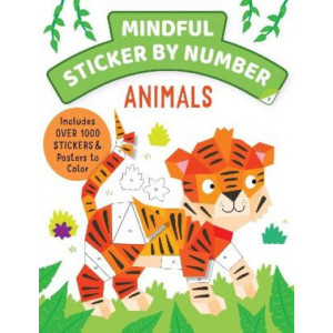 Mindful Sticker By Number: Animals