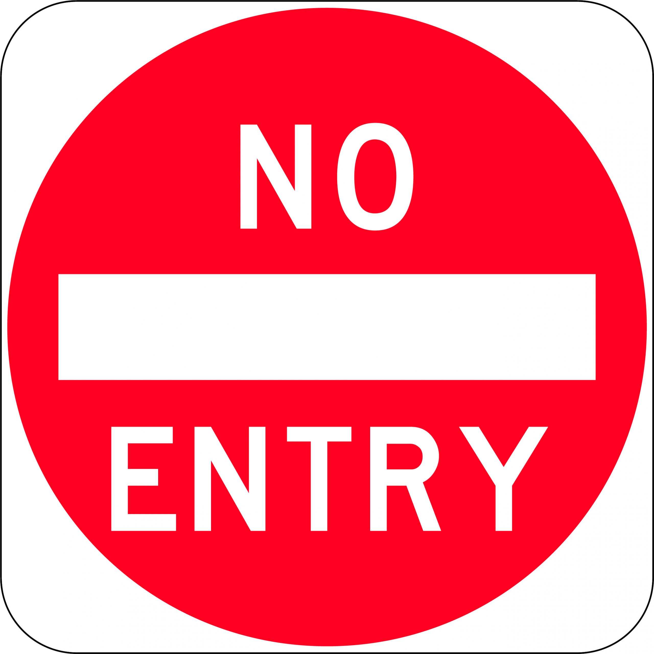 No Entry And Symbol Road Signs Uss - vrogue.co