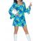 70s wild flower dress costume