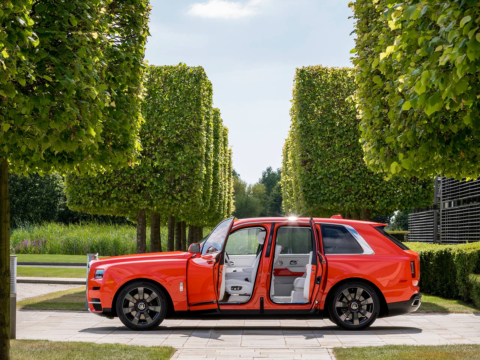 Rolls Royce Cullinan 369 Full Orange Interior Diamond Black  YouTube