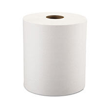 Nonperforated Paper Towel Roll, One-Ply, White, 8 x 800' WIN1290-6