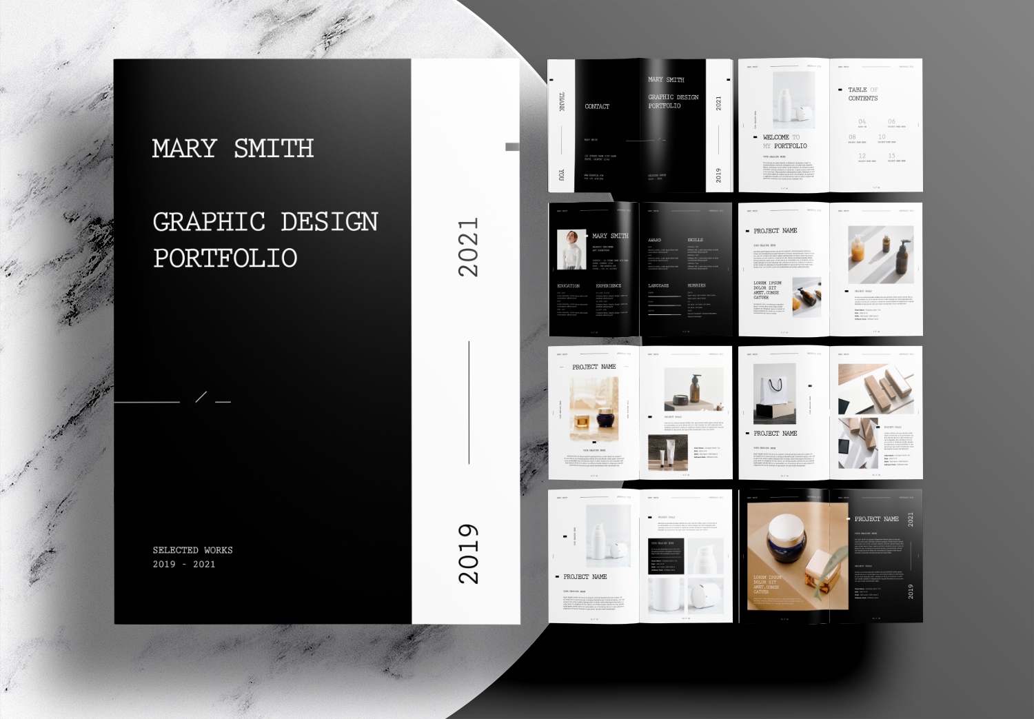 Free Graphic Design Portfolio Layout Indesign Template – NBKomputer