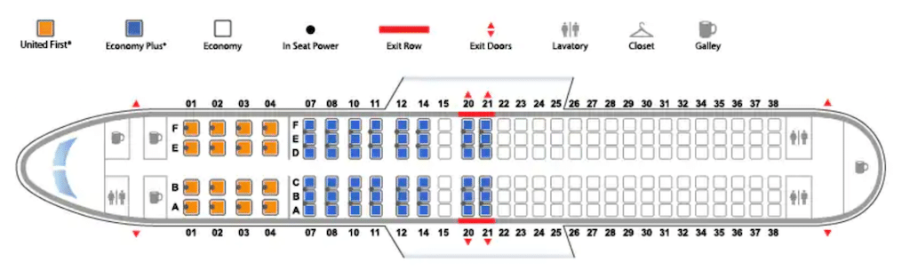 Seating Chart For United Airlines