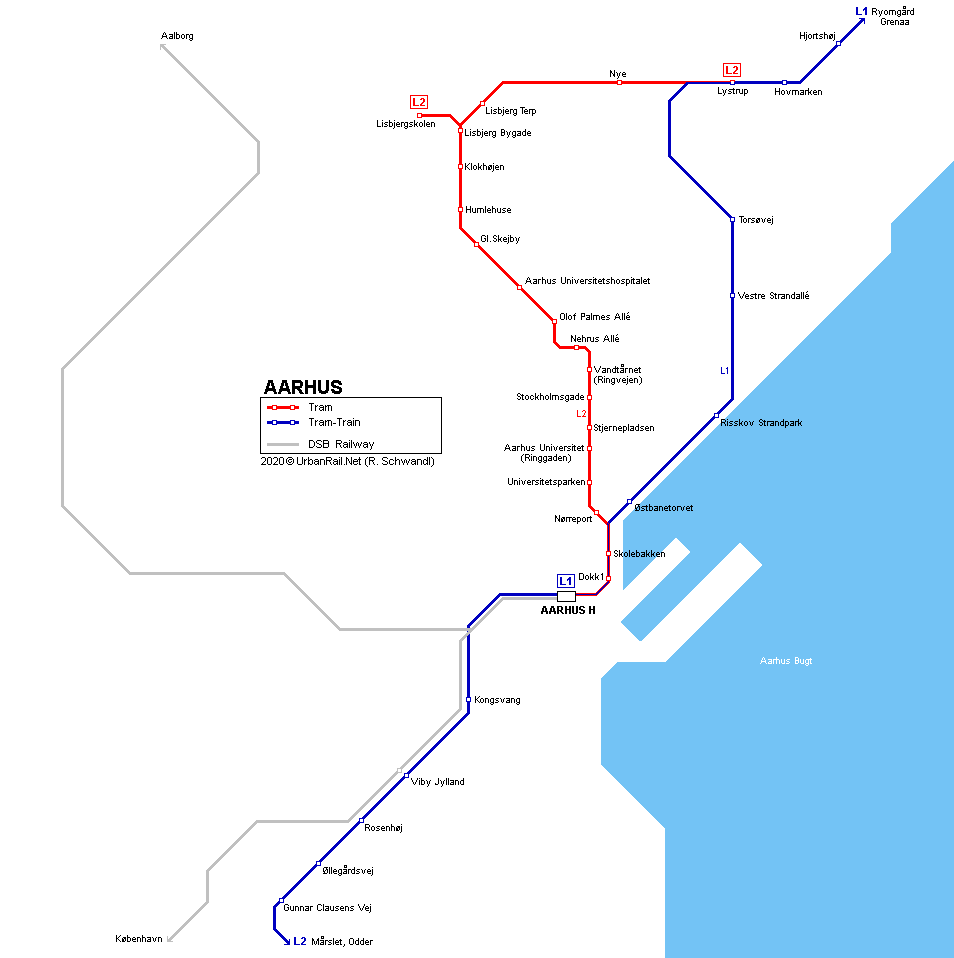 UrbanRail.Net > Europe > Denmark > Aarhus Tram (Letbane)