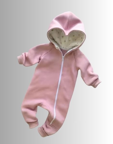 Organic Cotton Baby Hoodie Romper