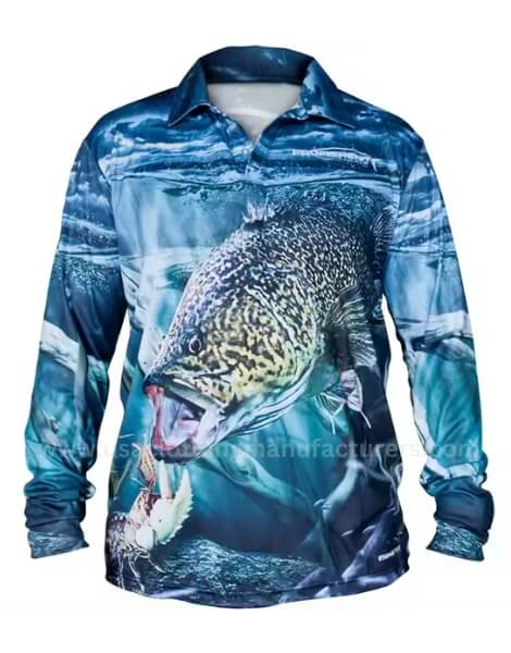 Wholesale High-Quality Sublimation Printing Polyester Performance Fishing Hoodie