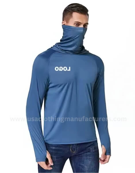 wholesale Men’s Custom UV Protection Fishing Jersey Shirt Neck Gaiter