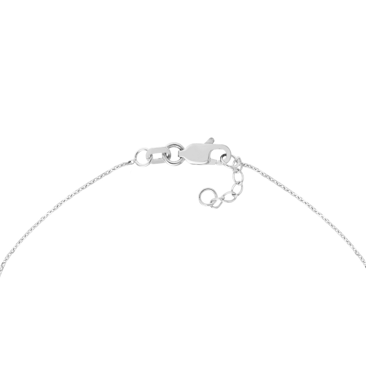 Sterling Silver Extra Small Sideways Cross Adjustable Bracelet