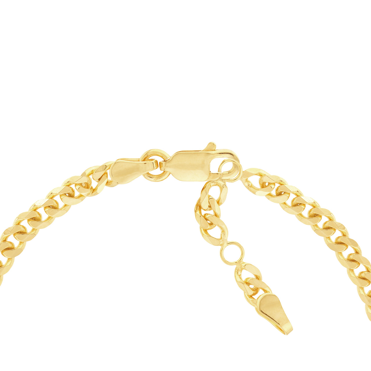 Disc Dangle Curb Chain Adjustabe Bracelet