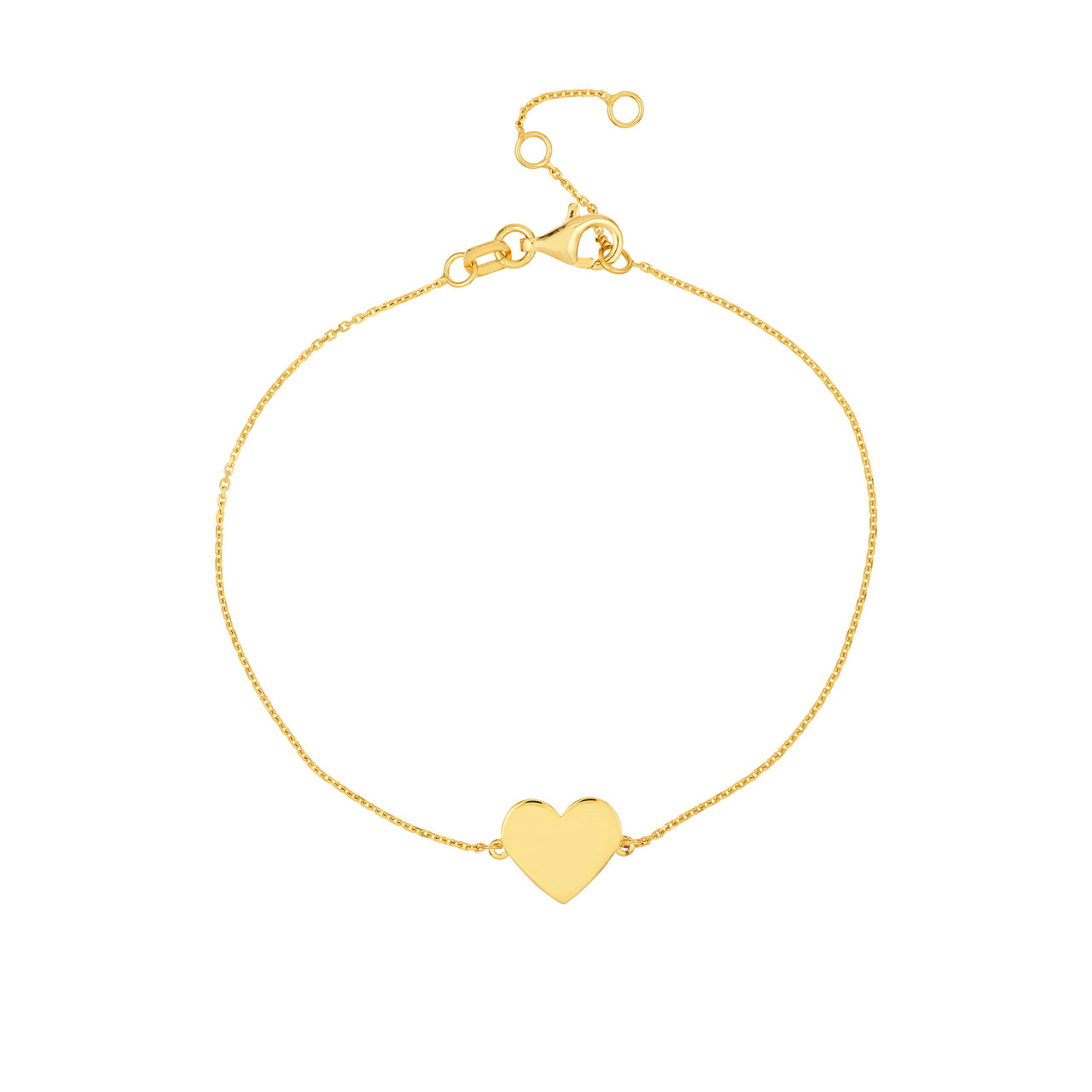 Engravable Simple Heart Bracelet