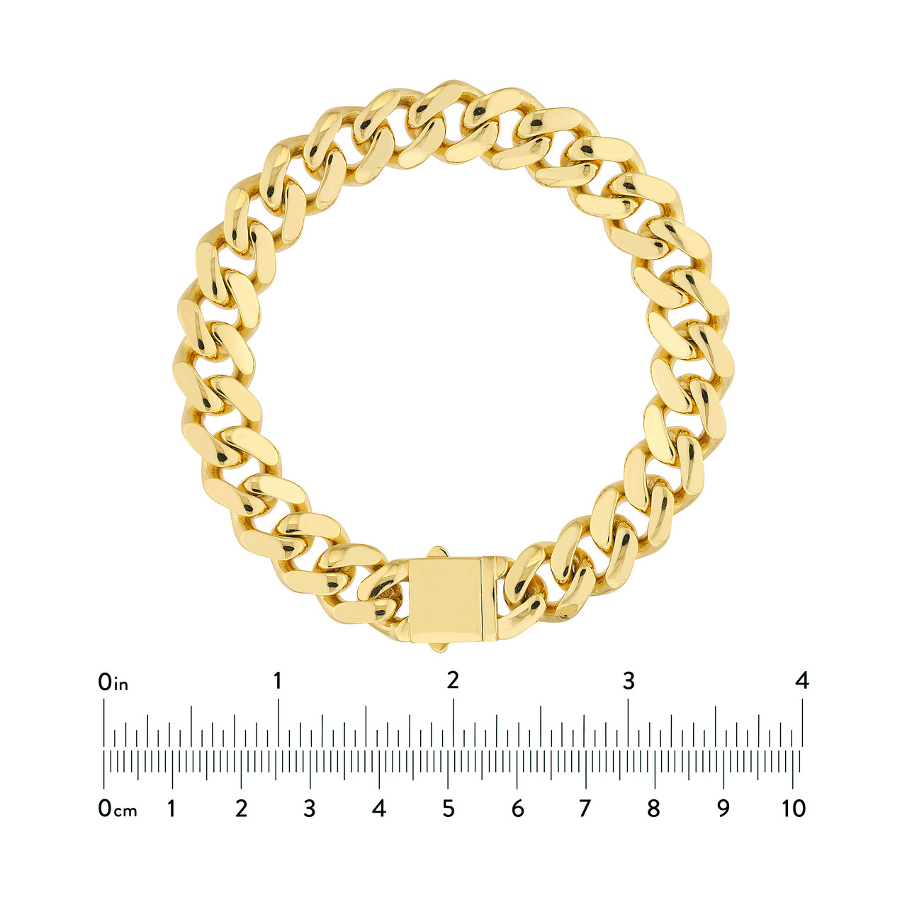 12.80mm Miami Cuban Box Lock Bracelet