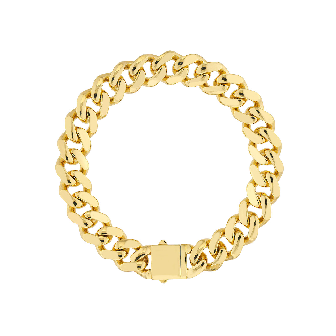 12.80mm Miami Cuban Box Lock Bracelet