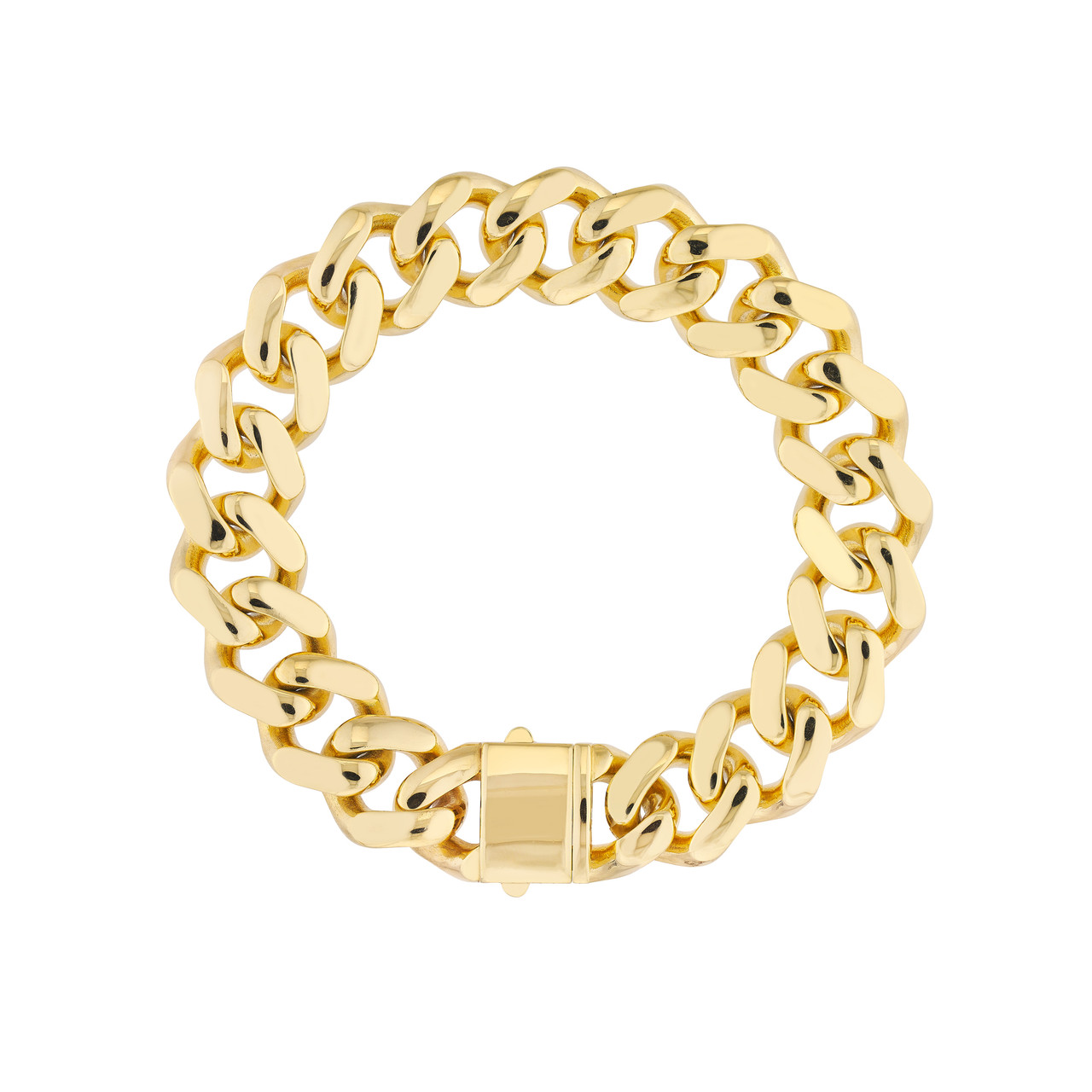 16.80mm Miami Cuban Box Lock Bracelet