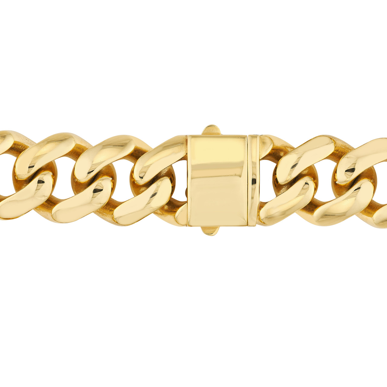 16.80mm Miami Cuban Box Lock Bracelet