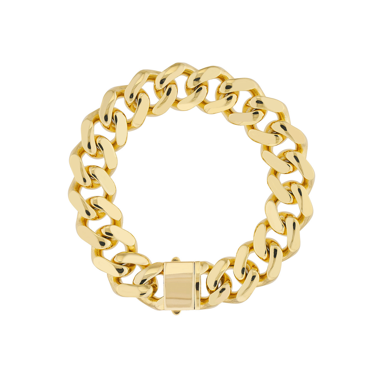 17.80mm Miami Cuban Box Lock Bracelet