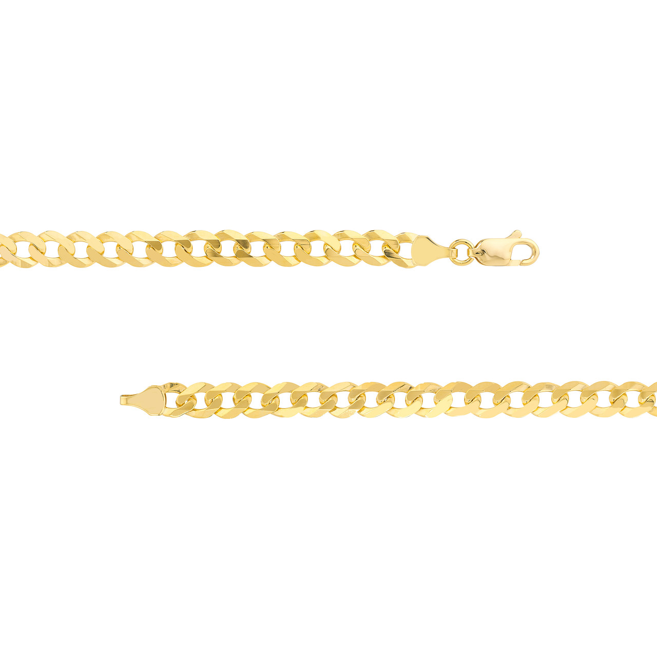 7mm Curb Chain with Lobster Lock Bracelet