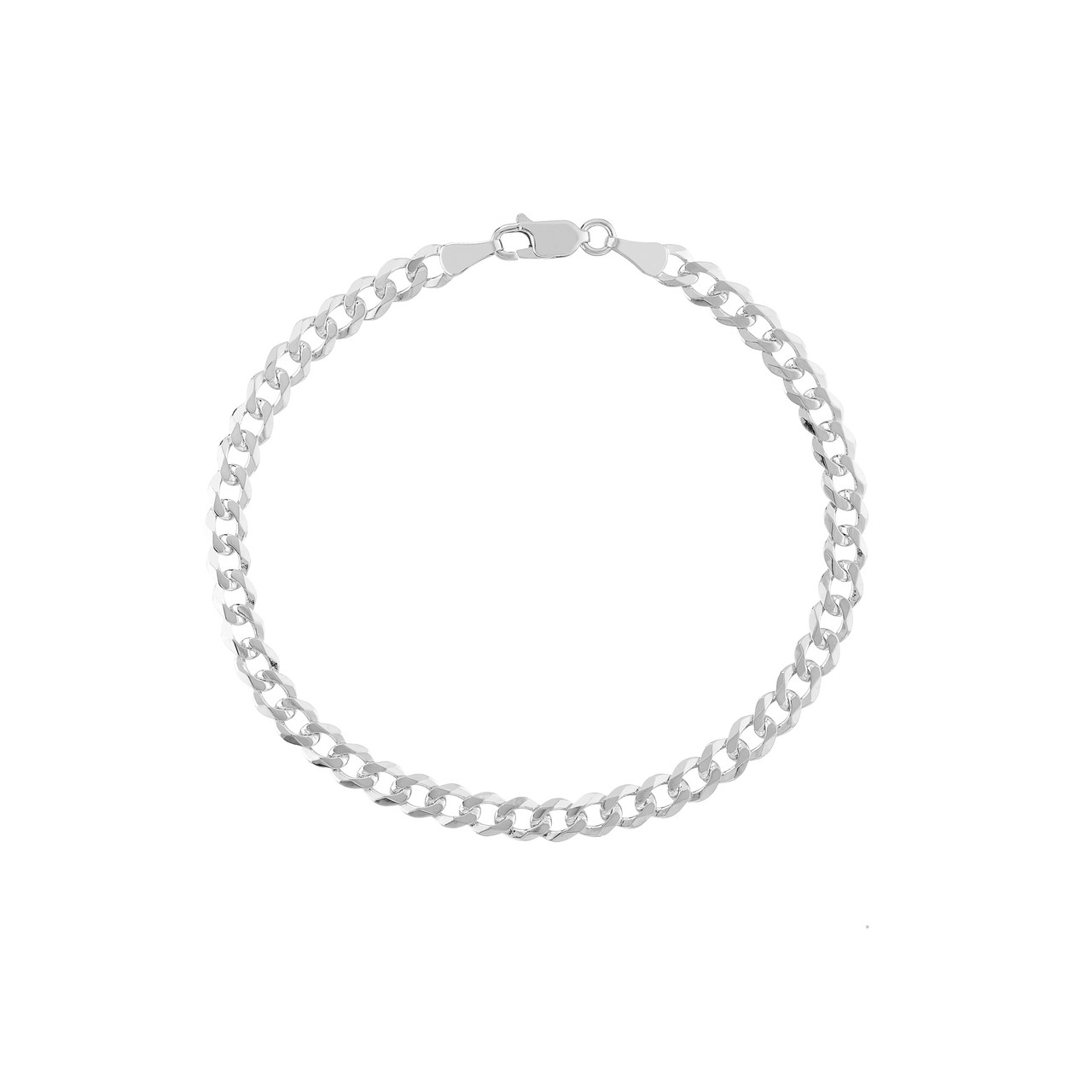 4.95mm Curb Chain Bracelet with Lobster Lock