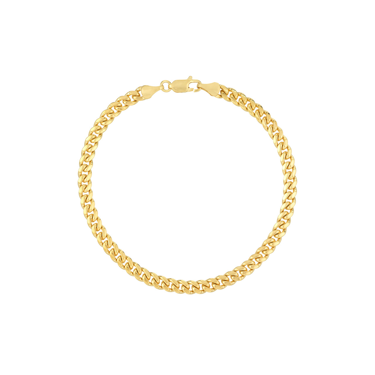 5.0mm Miami Cuban Chain Bracelet with Lobster Lock