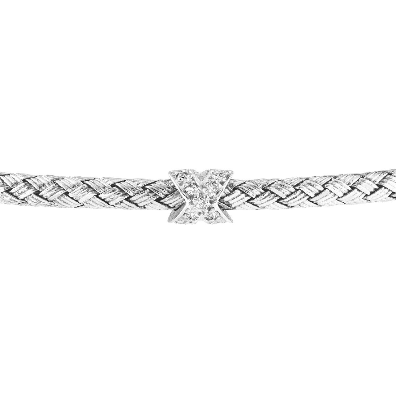 Cross-Cross Diamond Mesh Bangle