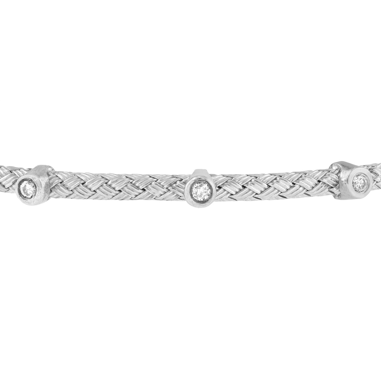 5-Diamond Mesh Bangle