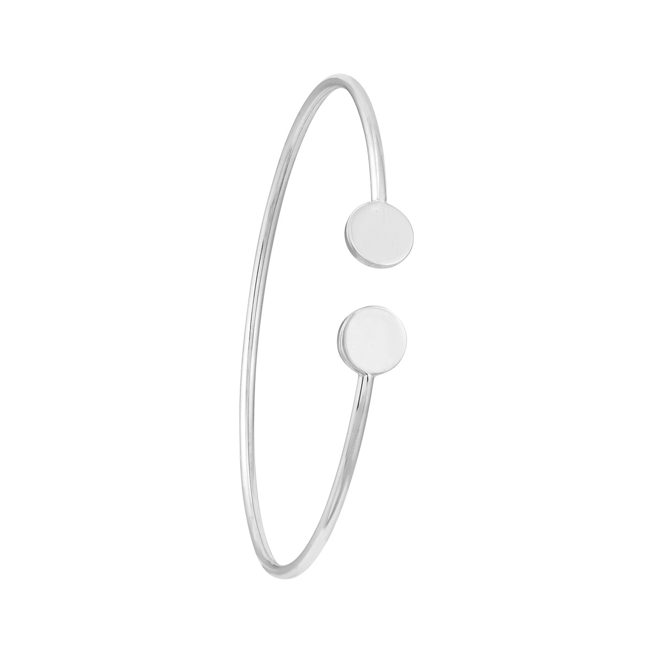 Disc Cuff Bangle Bracelet