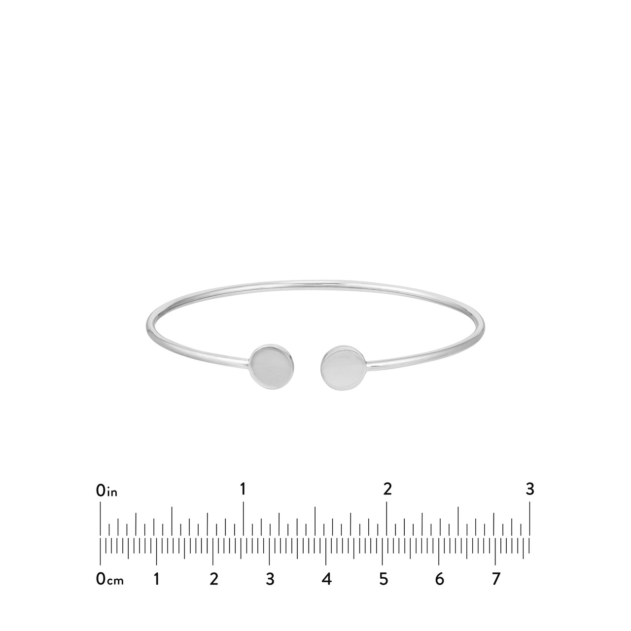 Disc Cuff Bangle Bracelet