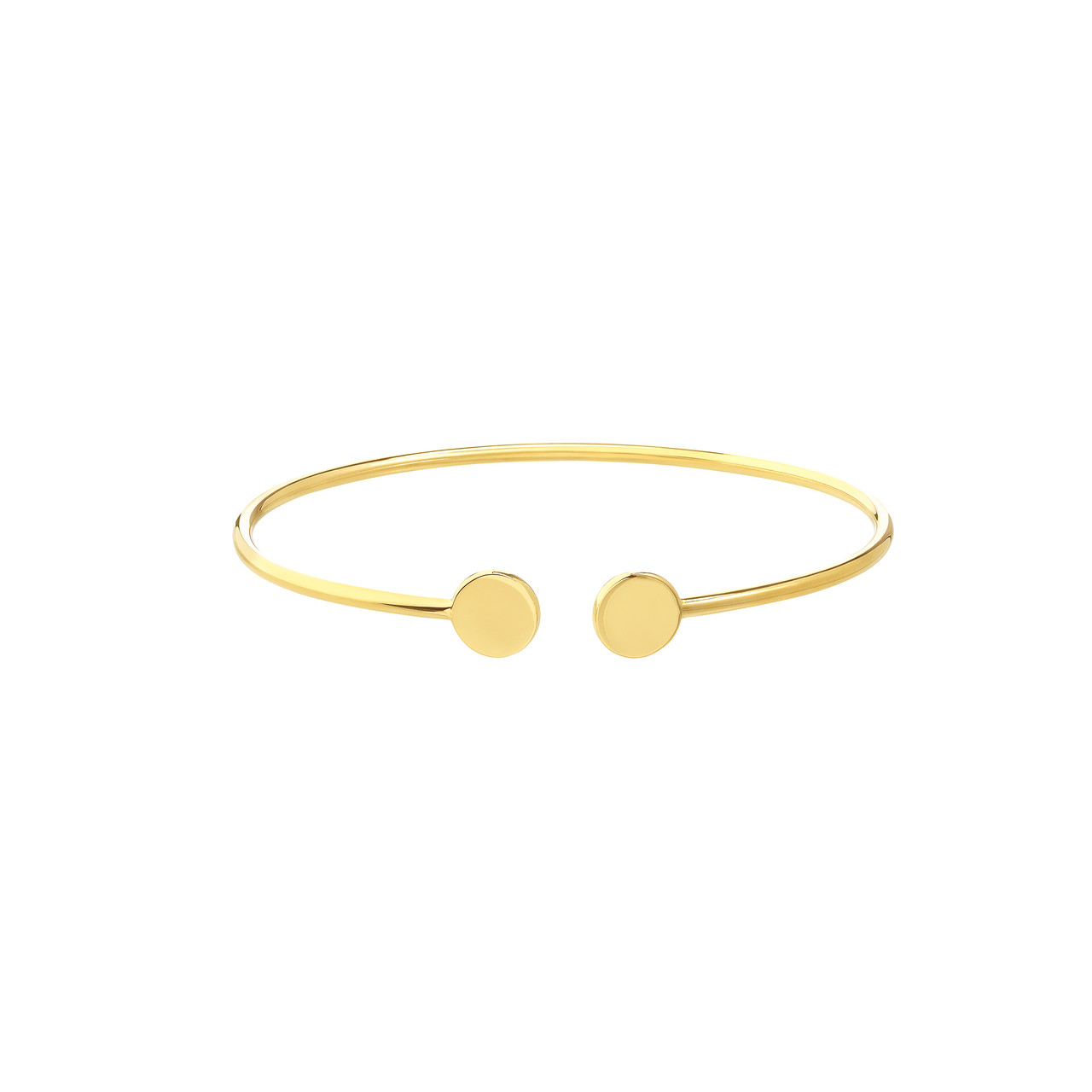 Disc Cuff Bangle Bracelet