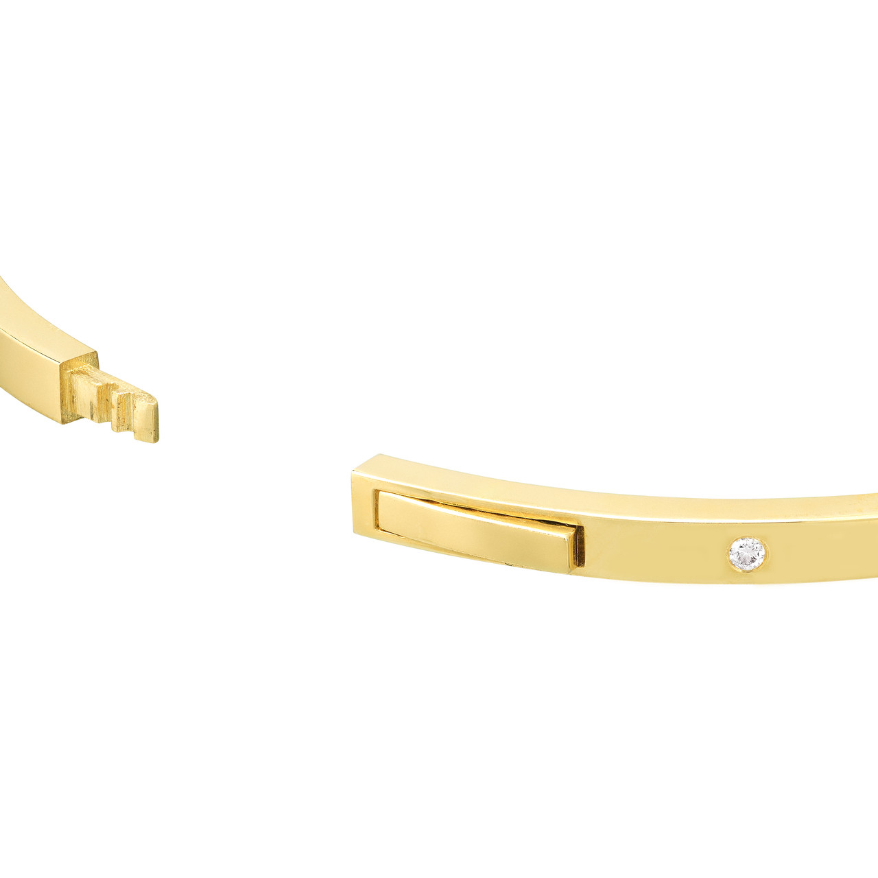 Diamond Square Tube Bangle