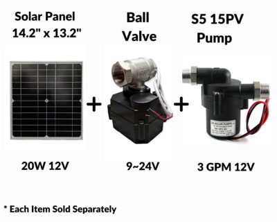 S5 12.6L with PV panel and ball valve