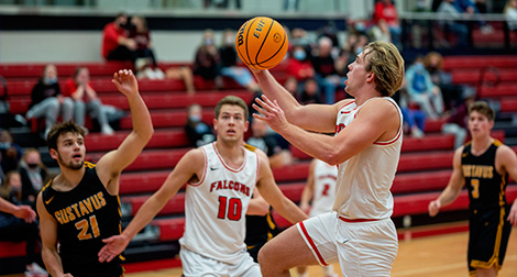 Basketball game on Rick Bowen Court