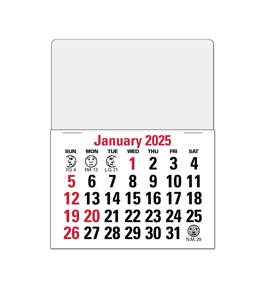 2025 14-Month Press-n-Stick Calendar | Approx. 3