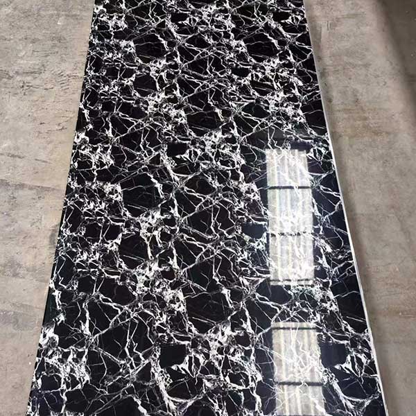 Waterproof marble board 3mm pvc uv board wall decoration Marble color waterproof uv PVC board for in