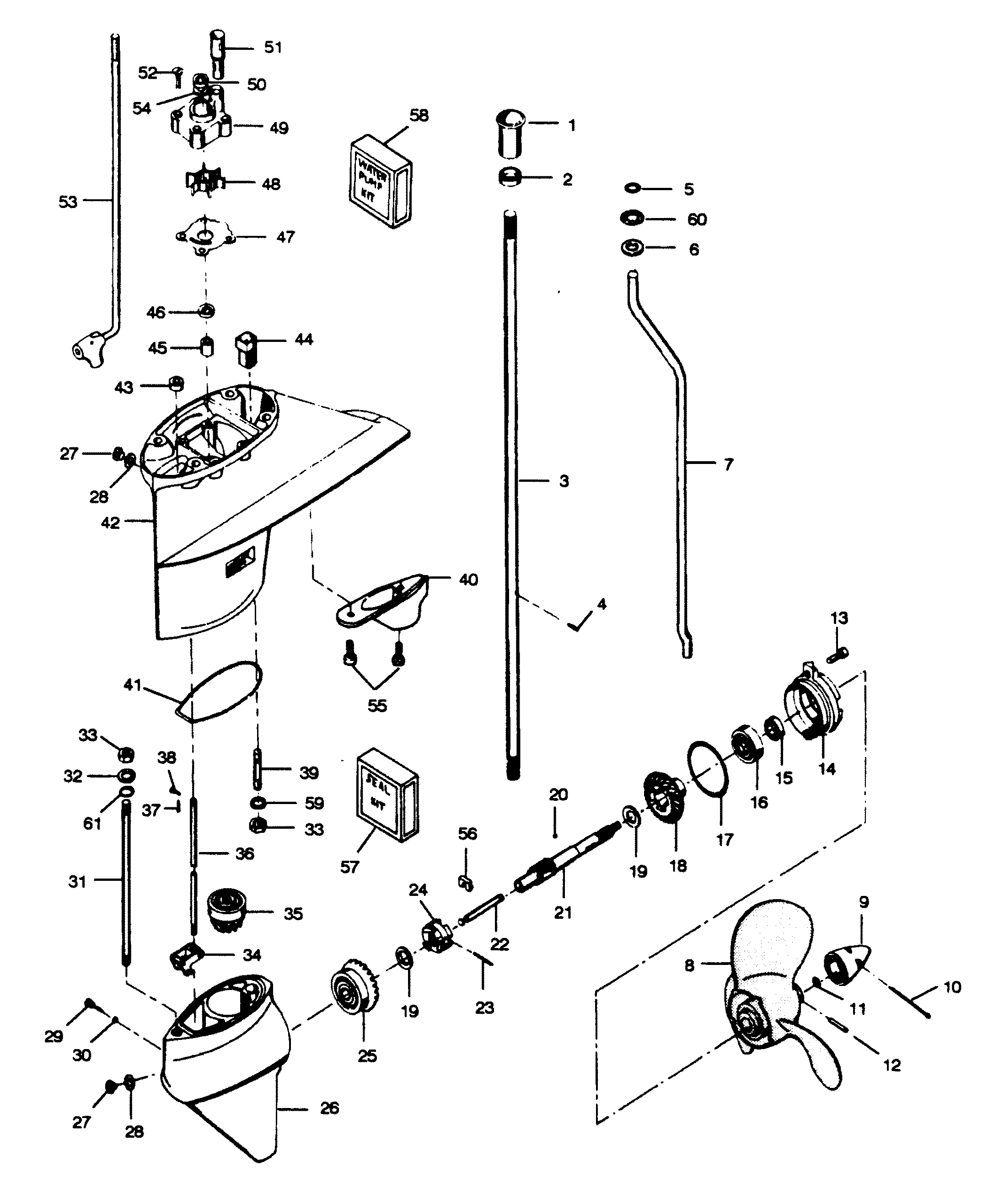 50 HP Mercury Outboard Parts Diagram