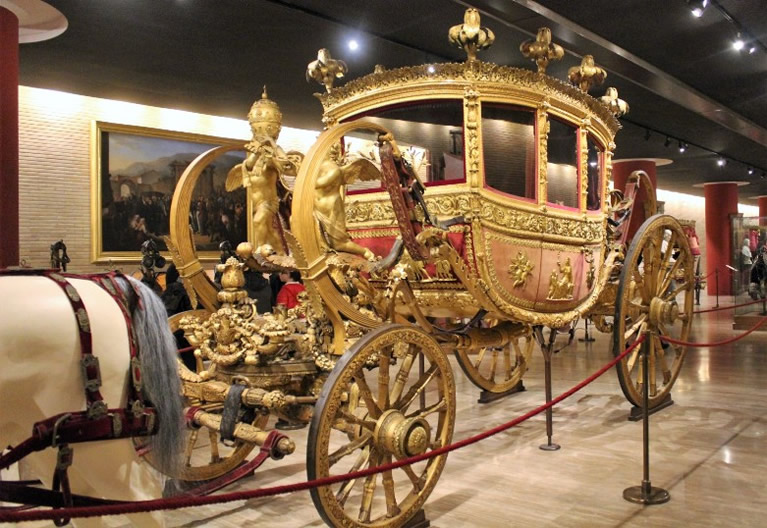 Carriages pavilion Vatican Museums in Rome