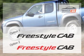 Mazda Straight Freestyle Cab Stickers