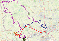 The Ghent-Wevelgem 2024 race route on Open Street Maps and in Google ...