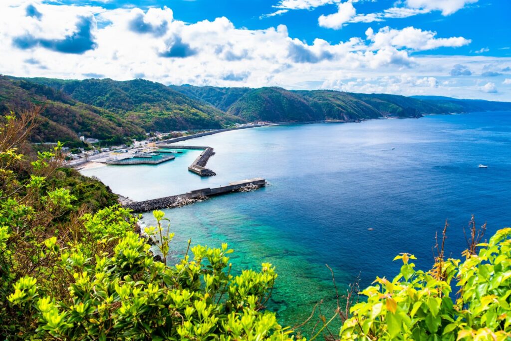 沖縄県の展望台から見る景色