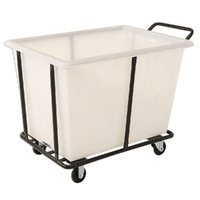 Plastic Bin Trolleys - White