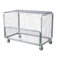 Mesh Trolley With Folding Lid & Side