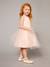 Robe de cérémonie fille en satin et tulle blanc+bleu ciel+Rose poudré 10 - vertbaudet enfant 